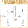 6Pcs 3 Styles 304 Stainless Steel Big Pendants STAS-CJ0002-48-2