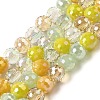 Electroplate Glass Beads Strands EGLA-C007-01C-1