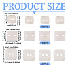 90Pcs 3 Styles Freshwater Shell Buttons BUTT-TA0001-41-5
