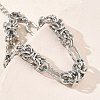 Unisex 304 Stainless Steel Byzantine Chains Bracelets BJEW-G790-07P-3