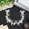 Alloy & Rhinestone & Resin Floral Hair Bands Embellishments for Women OHAR-WH20009-02B-4