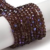 Electroplate Transparent Glass Beads Strands LS-EGLA-A035-T4mm-L13-1