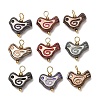 Baking Paint Glass Pendants GL-CBA010C-10G-1