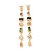 Brass Micro Pave Colorful Cubic Zirconia Big Pendants KK-A304-31A-G-1