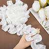 4.6~5 Yards Polyester Satin Chiffon Wavy Lace OCOR-GF0003-53B-3