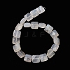 Natural White Agate Beads Strands G-K359-B02-01-3