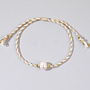 Natural Freshwater Pearl Bead Braided Bead Bracelets LS-JH8725-10-1