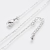 Long-Lasting Plated Brass Heart Link Chains Necklaces NJEW-K112-02P-NF-1