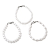 Plastic Pearl Beaded Bracelets for Women BJEW-L716-01P-4