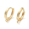 Brass Hoop Earrings Finding X-KK-H455-62G-1