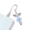 Acrylic Flower Angel Bookmark with Imitation Pearl AJEW-JK00225-4