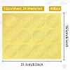 34 Sheets Self Adhesive Gold Foil Embossed Stickers DIY-WH0509-002-2