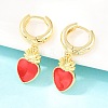 Valentine's Day Brass Hoop Earrings EJEW-Z164-11G-02-1
