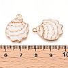 Rack Plating Alloy Enamel Pendant ENAM-Q449-12G-04-3