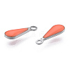 304 Stainless Steel Enamel Charms STAS-N092-178F-2