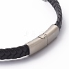 Braided Waxed Polyester Cord Bracelet Making MAK-Z001-01-3