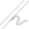 Brass Pendant Necklaces NJEW-P303-01-3