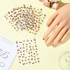 6 Sheets 2 Styles PVC Nail Art Stickers MRMJ-CJ0001-27-6