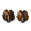 Natural Tiger Eye Carved Clover Display Decorration GG-CBA6D08-D12-1