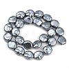 Electroplated Glass Beads Strands GLAA-H039-05C-2