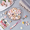 94Pcs 12 Style Food Grade Eco-Friendly Silicone Focal Beads SIL-SC0002-73-3