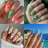 Stainless Steel DIY Nail Art Templates MRMJ-WH0098-011-7
