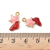 304 Stainless Steel Enamel Pendants STAS-I351-22G-06-3