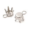 304 Stainless Steel Charms Rhinestone Claw Settings STAS-U0025-02C-P-2