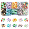 60G 10 Colors Opaque Acrylic Beads OACR-FS0001-75-1