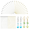 60Pcs 2Colors 304 Stainless Steel Ball Head for Craft Jewelry Making STAS-YW0011-27-1