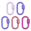 5Pcs 5 Styles Baking Paint Alloy Screw Locking Carabiners FIND-DR0002-39-1