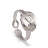 304 Stainless Steel Cuff Rings RJEW-G285-78P-1