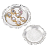 2Pcs 2 Styles Iron Jewelry Plate DJEW-PH0001-57-1