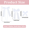 30Pcs 3 Styles Bowknot Polyester Ornament Accessories DIY-SP0004-78-2