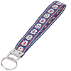 Iron with Polyester Inwrought Keychain KEYC-WH20054-011B-1