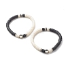 Handmade Polymer Clay Heishi Beads Stretch Bracelets Set BJEW-JB07443-4