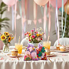 50Pcs Heart Printed Organza Bags OP-TADJ0001-01D-7