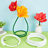 2 Rolls Plastic Aluminum Curved Shaped Tube FIND-PH0029-23C-4