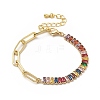 Cubic Zirconia Tennis Bracelet BJEW-A132-17G-01-1