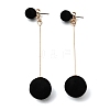 Iron Dangle Stud Earrings EJEW-D355-03G-01-4