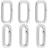 6Pcs Stainless Steel Spring Gate Rings STAS-BBC0008-34B-1