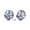 Transparent Acrylic Enamel Beads TACR-G040-01R-2