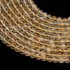 Heated Natural Citrine Beads Strands GG-CBA77FB-B10-4mm-3