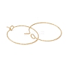 Ion Plating(IP) 316 Surgical Stainless Steel Hoop Earrings Findings STAS-D183-02G-02-2