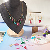 20Pcs Natural Dyed Quartz Pendants PALLOY-TAC0245-7