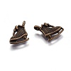 Tibetan Style Alloy Sport Pendants TIBEP-A100859-AB-LF-1