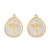 Two Tone 304 Stainless Steel Pendants STAS-L314-10GP-03-1