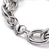 Tarnish Resistant 304 Stainless Steel Rope Chain Bracelets BJEW-I293-10P-3