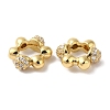 Rack Plating Brass & Clear Cubic Zirconia Pendants KK-L216-061G-2