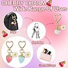 Acrylic Strawberry Pendant Decoration HJEW-SW00120-02-10
